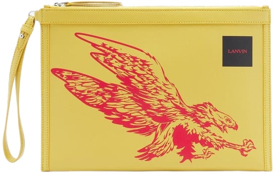Lanvin Lanvin - Wallets - Pouch-os-giallo Dierenprint