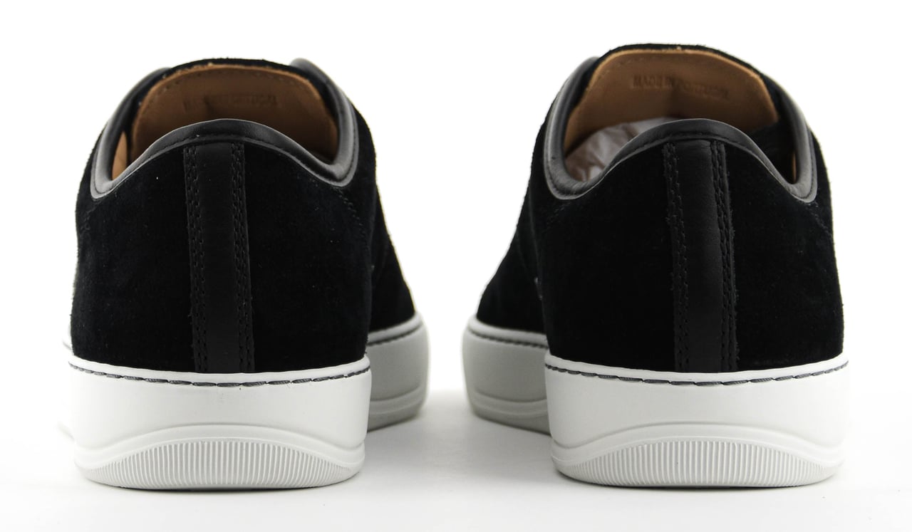 Lanvin Classic Toecap Black Suede/leather Zwart