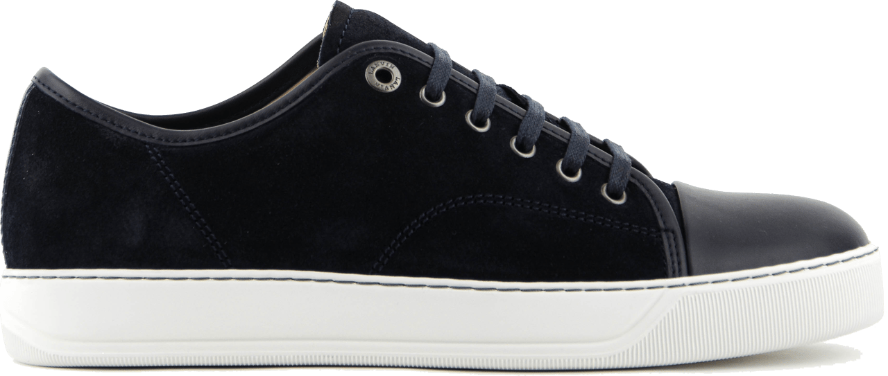 Lanvin Classic Toecap Blue Suedeleather Blauw