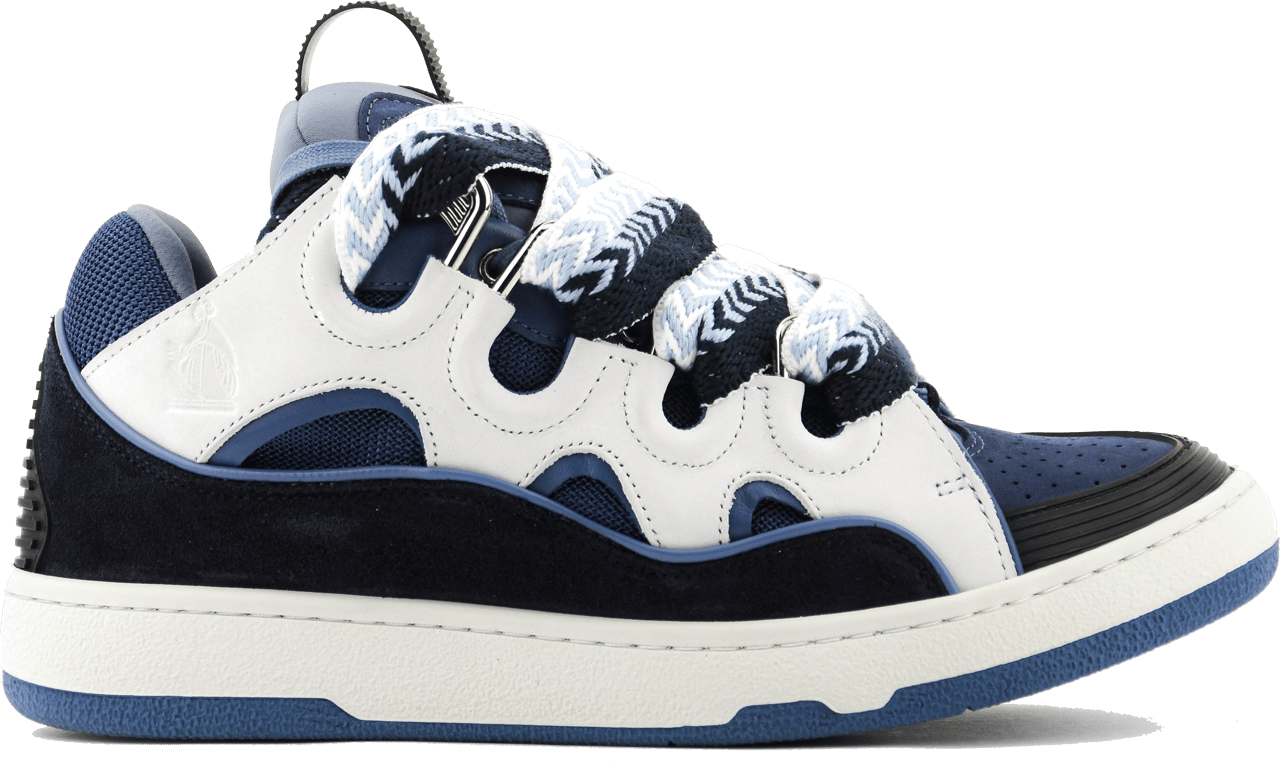 Lanvin Curb Sneaker Blue Noir Blue Blauw