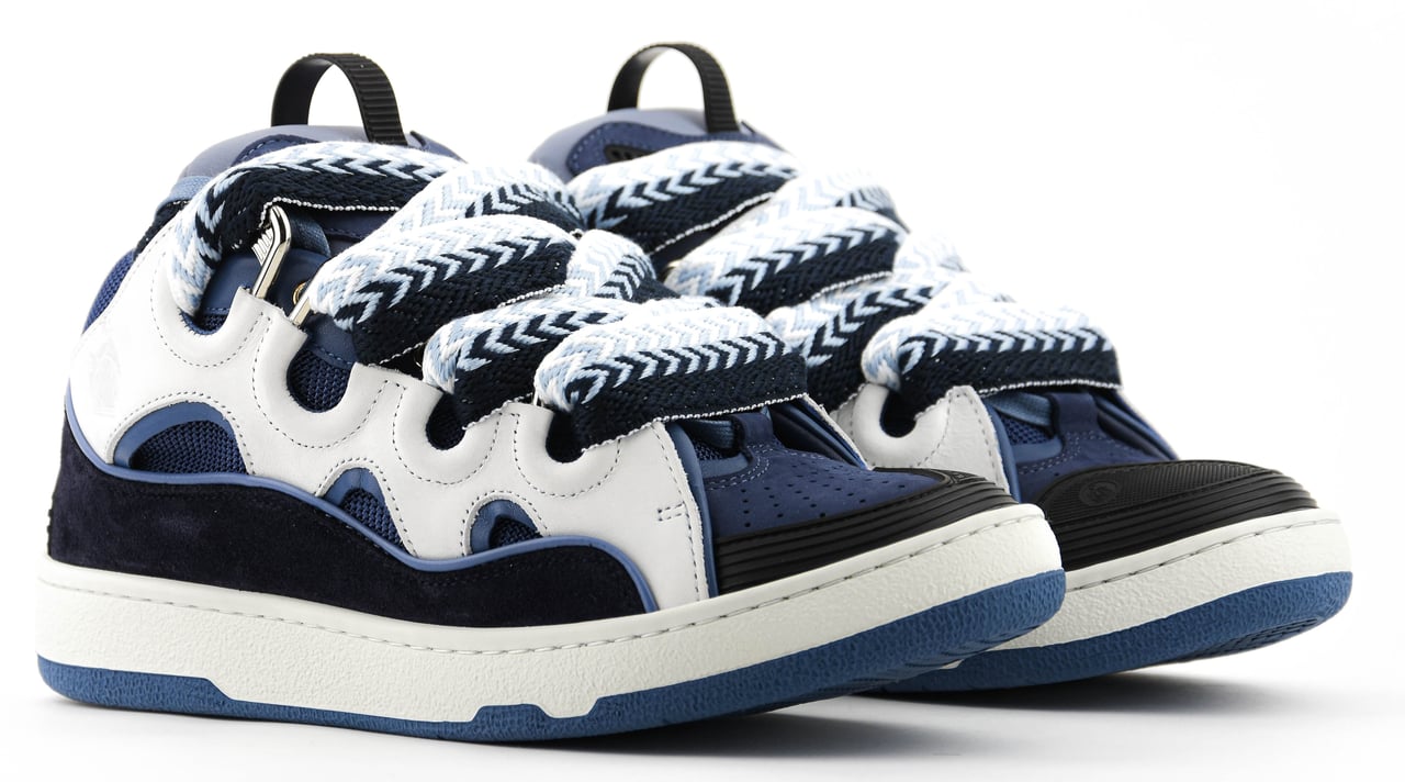 Lanvin Curb Sneaker Blue Noir Blue Blauw