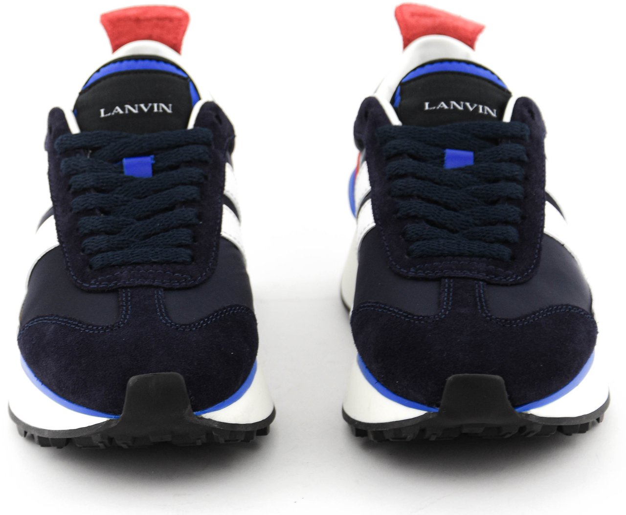 Lanvin Bumpr Sneaker White Black Navy Blauw