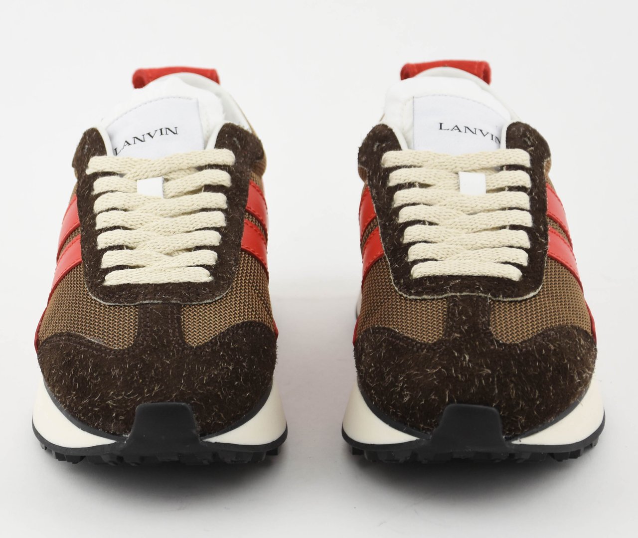 Lanvin Bumpr Sneaker Brown Red Bruin