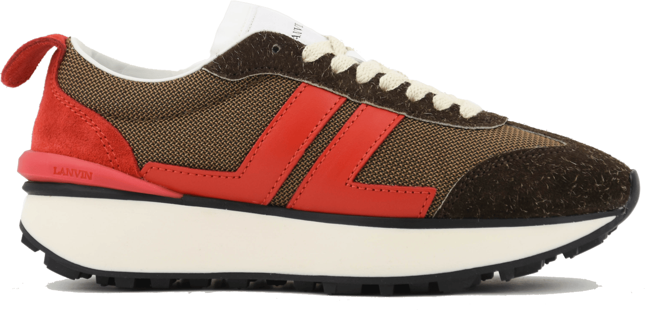 Lanvin Bumpr Sneaker Brown Red Bruin