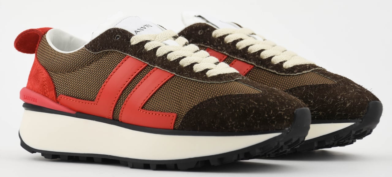 Lanvin Bumpr Sneaker Brown Red Bruin