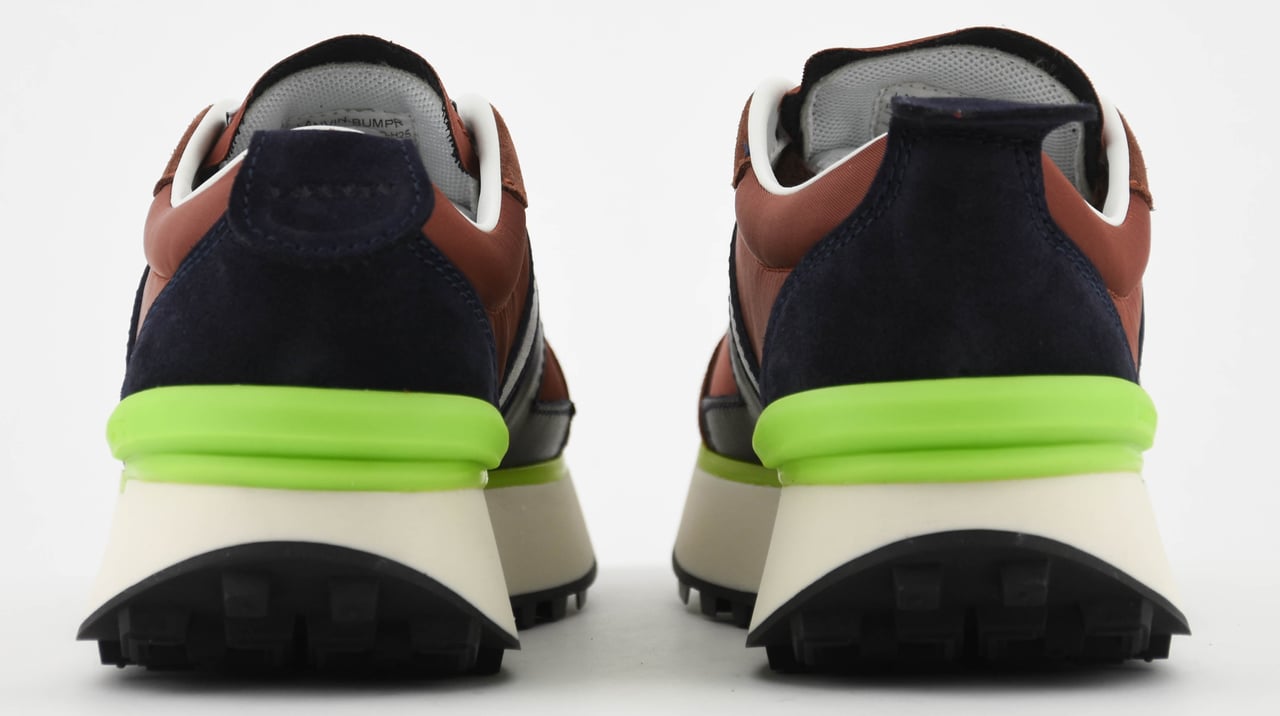 Lanvin Bumpr Sneaker Black Navy Mocha Bruin