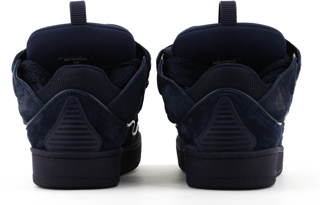 Lanvin Curb Sneaker Navy Blauw