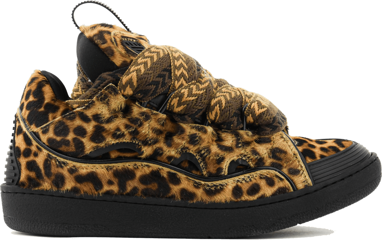 Lanvin Curb Sneaker Leopard Divers