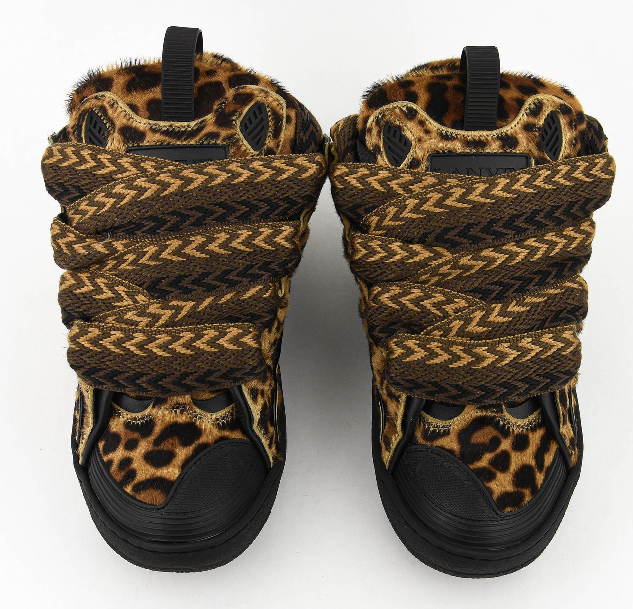 Lanvin Curb Sneaker Leopard Divers