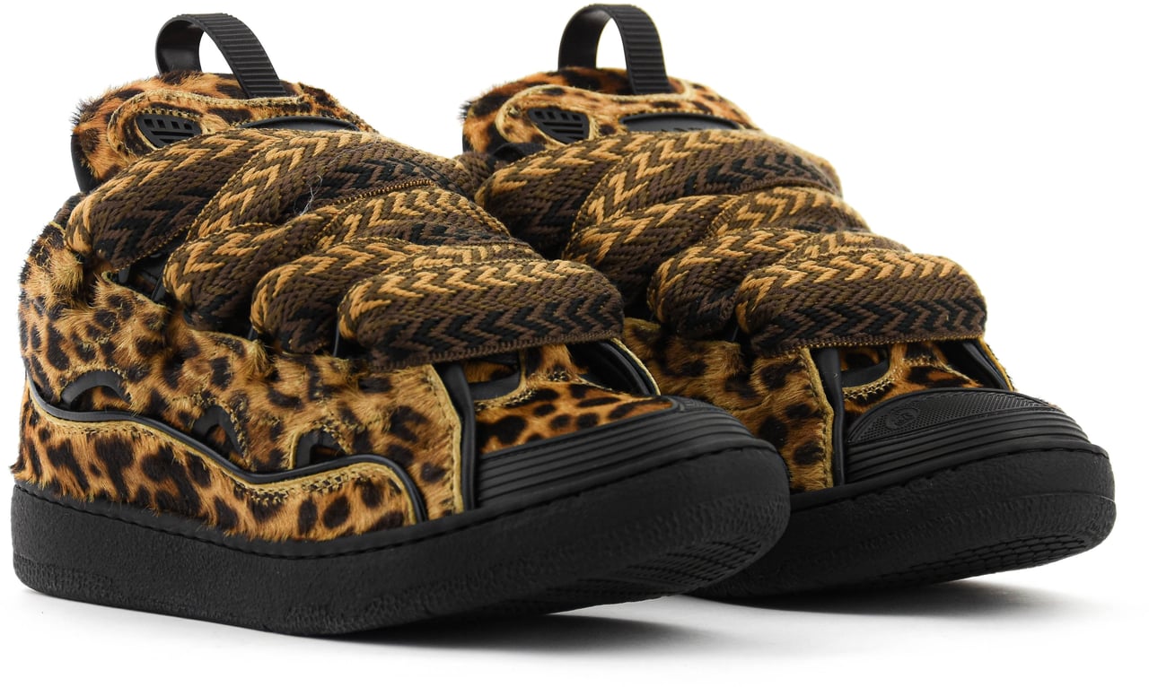 Lanvin Curb Sneaker Leopard Divers