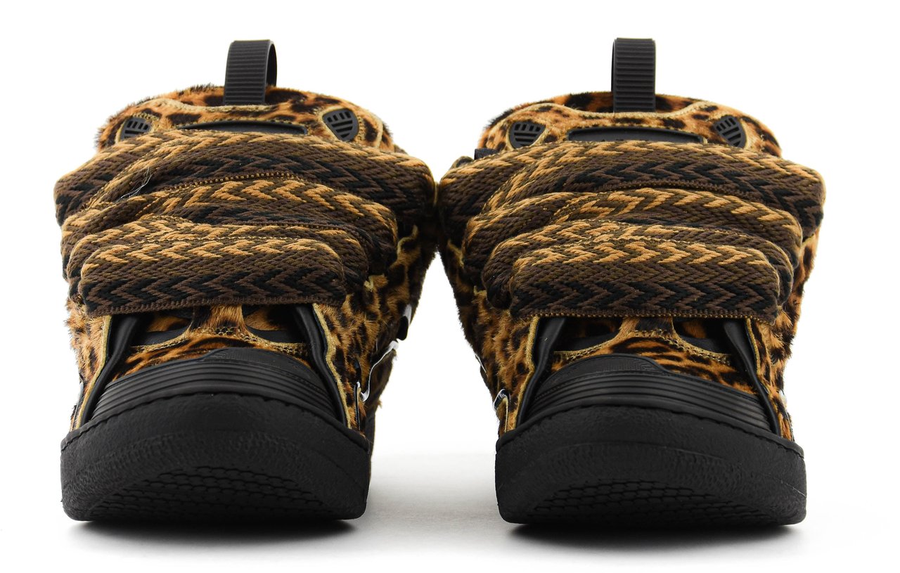Lanvin Curb Sneaker Leopard Divers