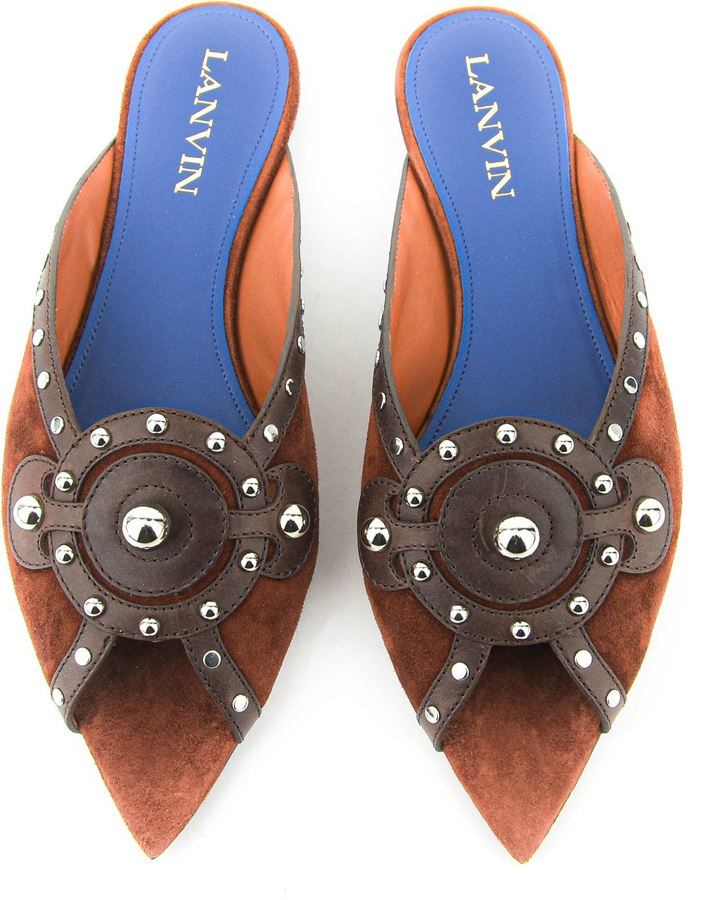 Lanvin Eclipse Flat Mule Bruin
