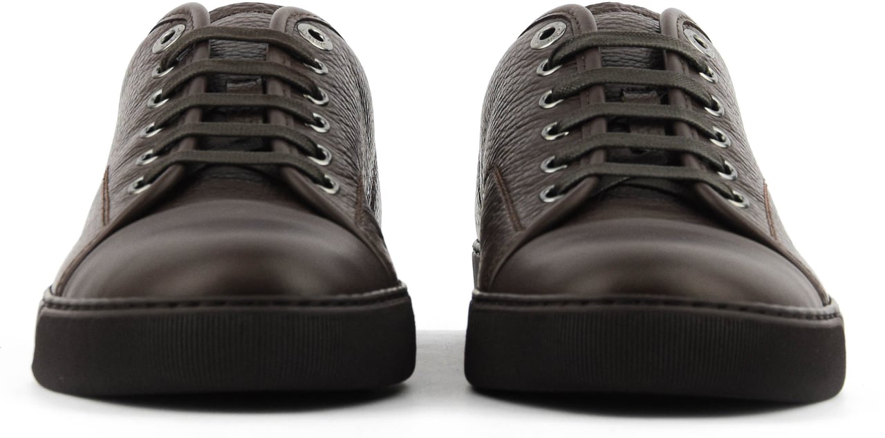 Lanvin Dbb1 Sneaker Brown Leather Bruin