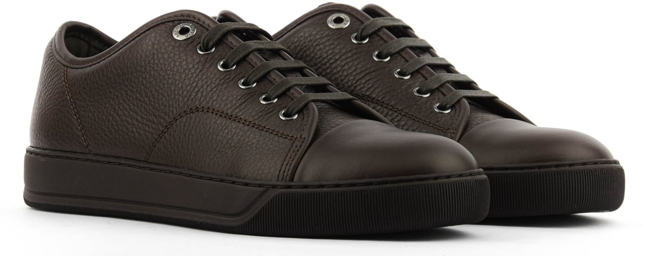 Lanvin Dbb1 Sneaker Brown Leather Bruin