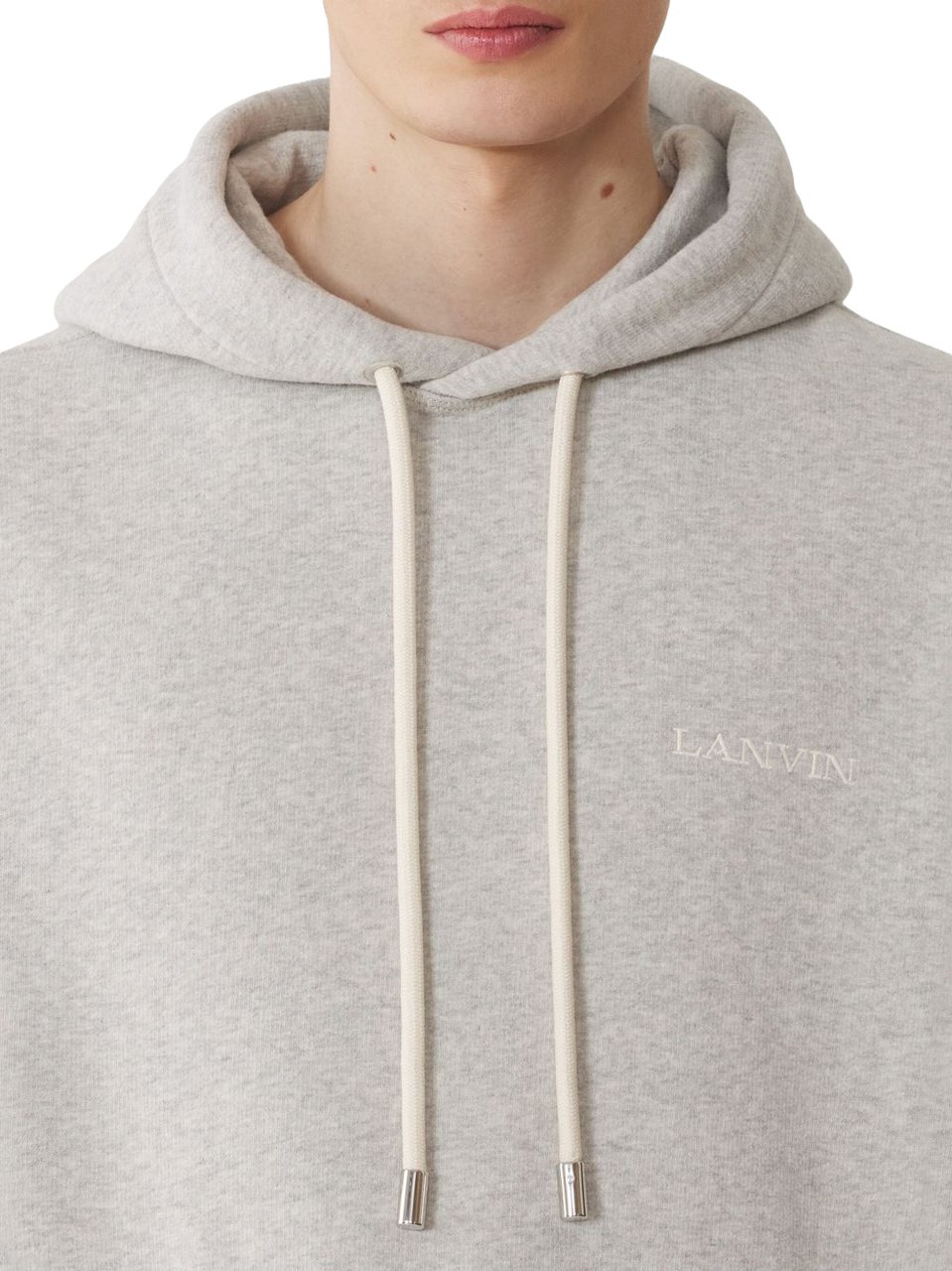 Lanvin Light Grey Hoodie Sweater Grijs