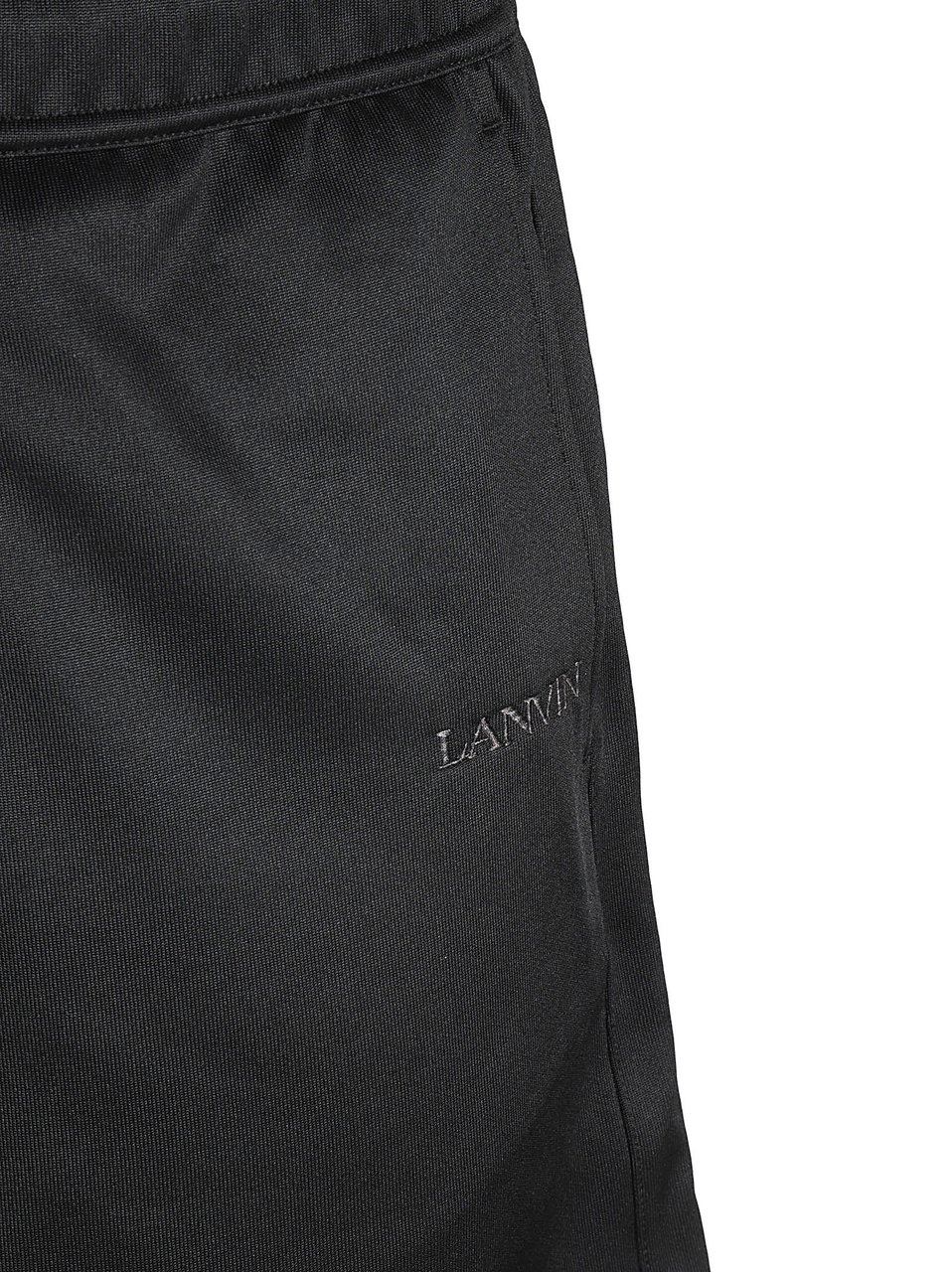 Lanvin Classic Black Knitted Cotton Shorts Zwart
