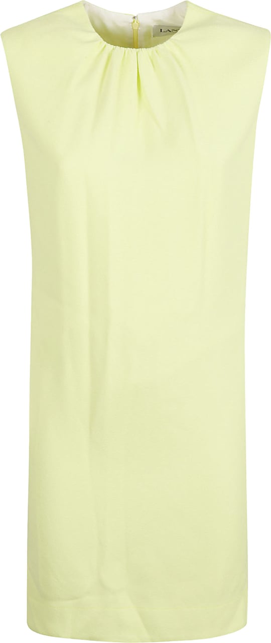 Lanvin Flowing Yellow Dress with Elegant Draping Neutraal