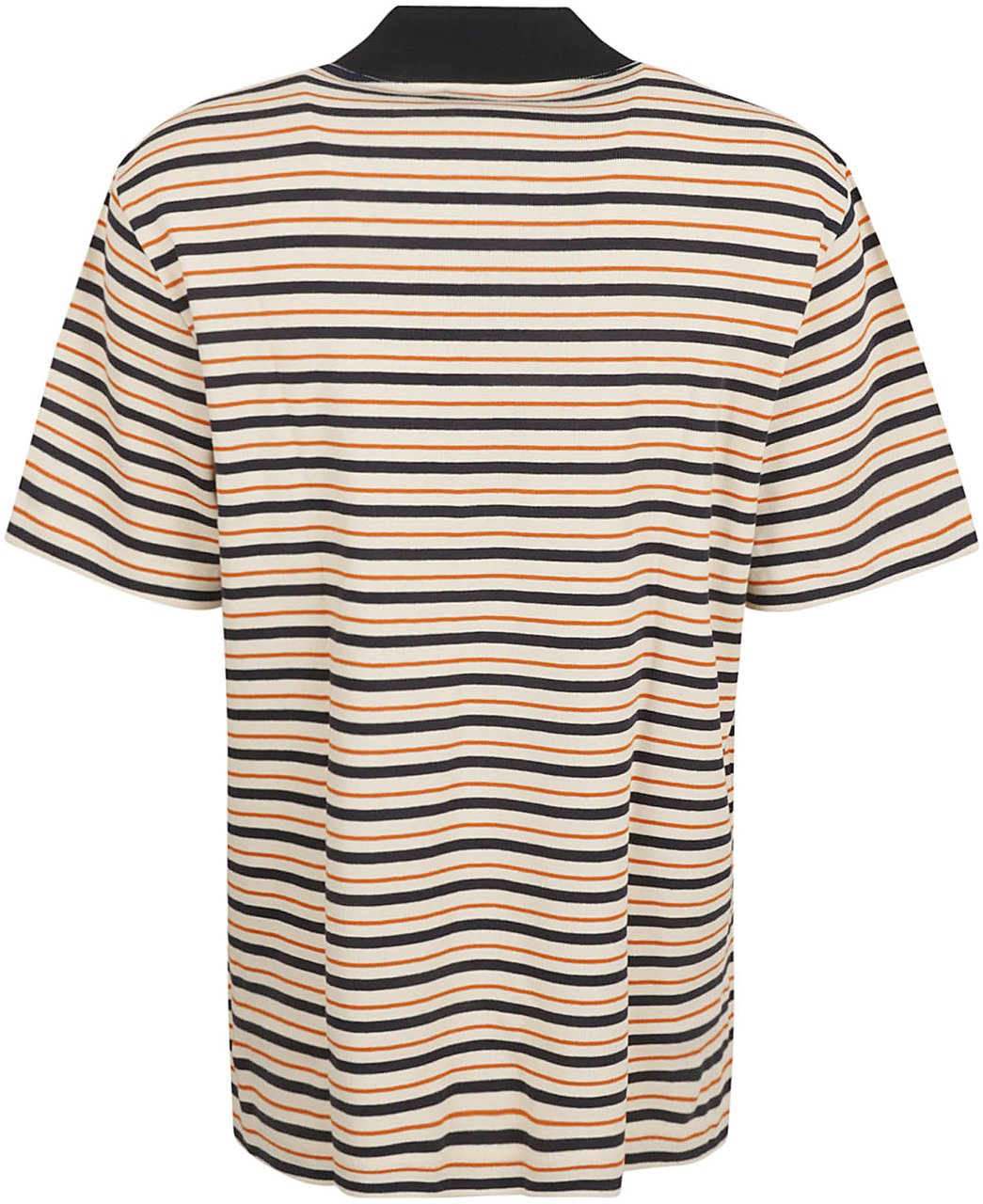 Lanvin Horizontal Striped Polo Shirt Neutraal