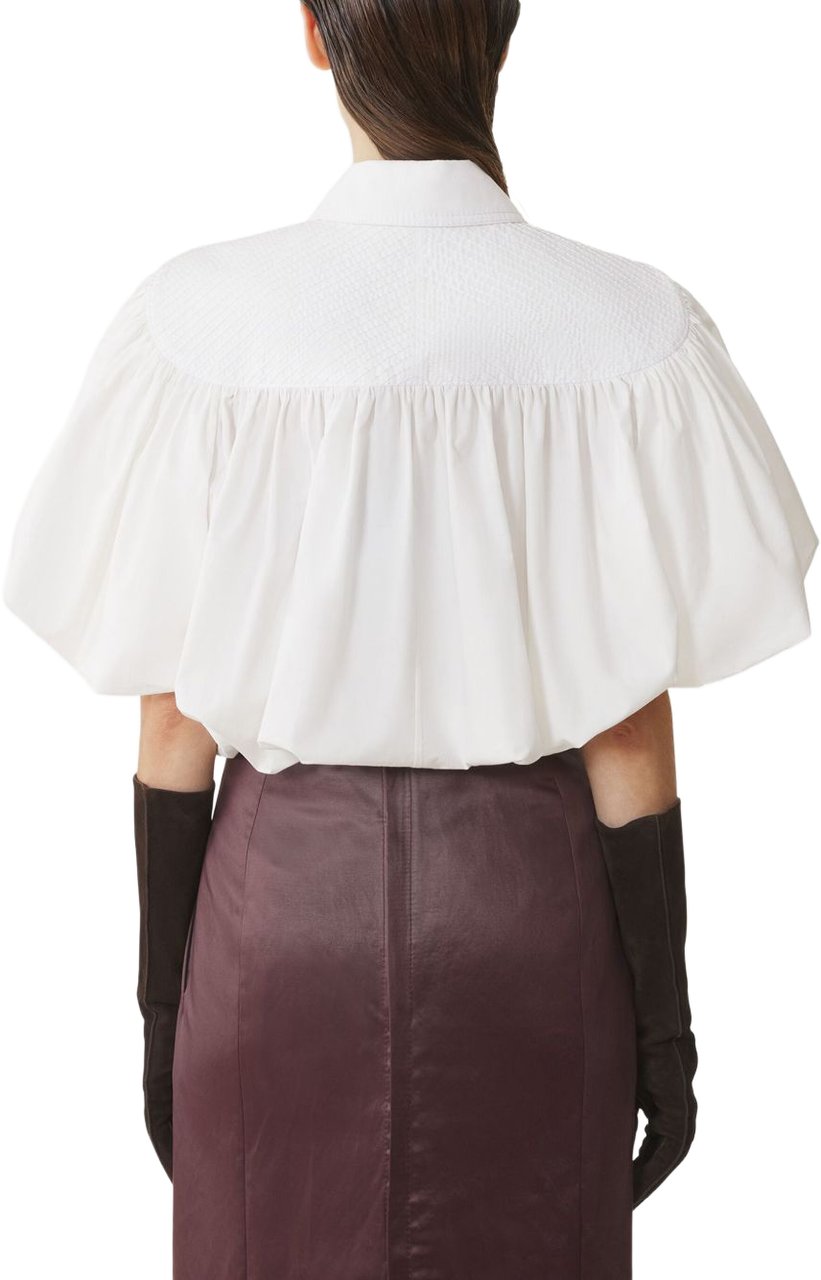 Lanvin White Cotton Top Wit