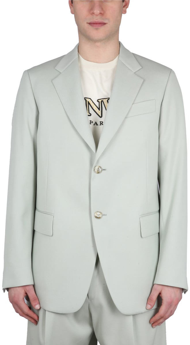 Lanvin SINGLE-BREASTED BOXY JACKET Groen