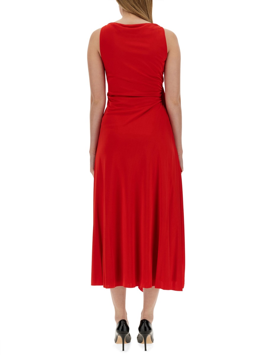 Lanvin DRESS WITH DRAPE Rood