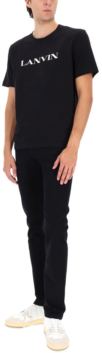 Lanvin T-SHIRT WITH LOGO Zwart