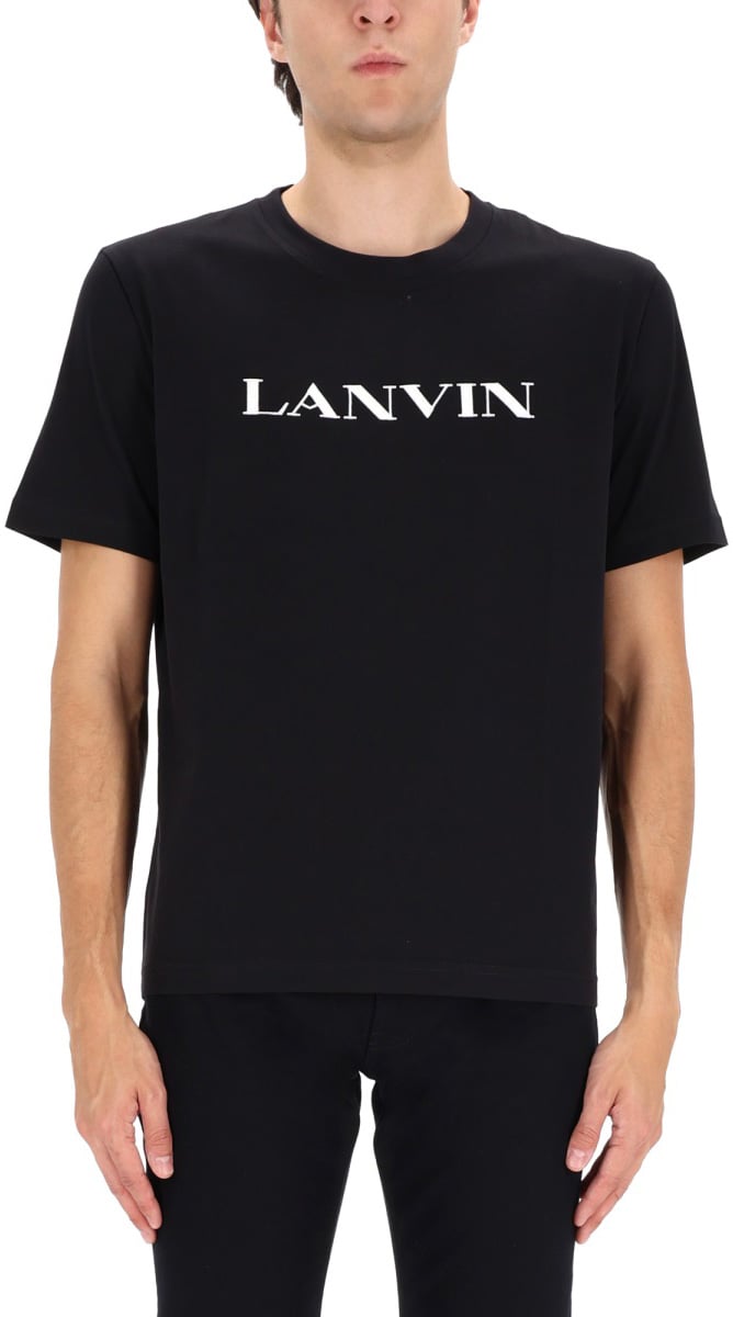 Lanvin T-SHIRT WITH LOGO Zwart