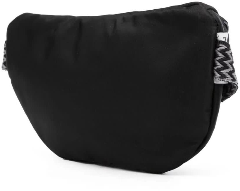 Lanvin Black Small Waist Bag Curb Nylon Bag Zwart