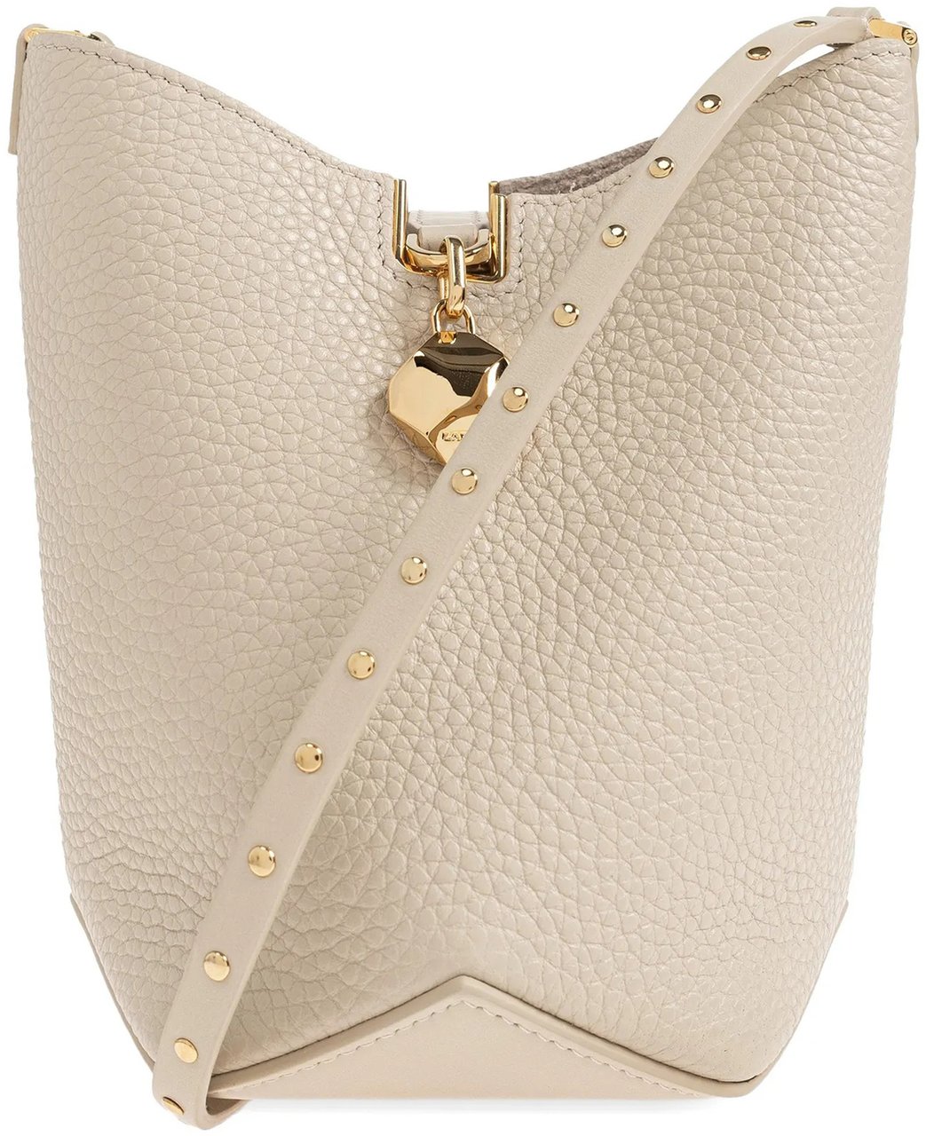 Lanvin Neutral Bucket Bag With Strap Calf Bag Neutraal
