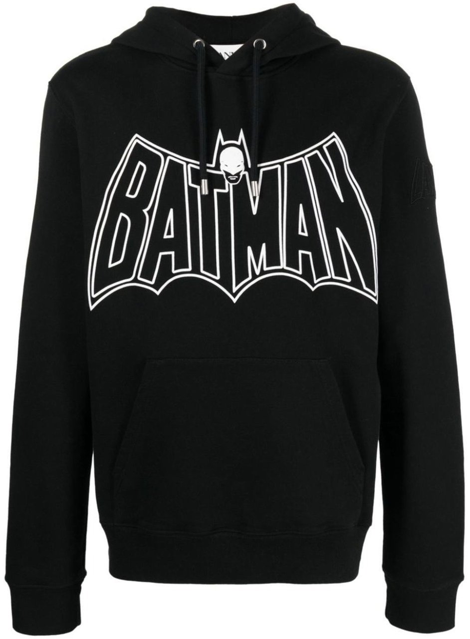 Lanvin Batman Hooded Sweatshirt Zwart