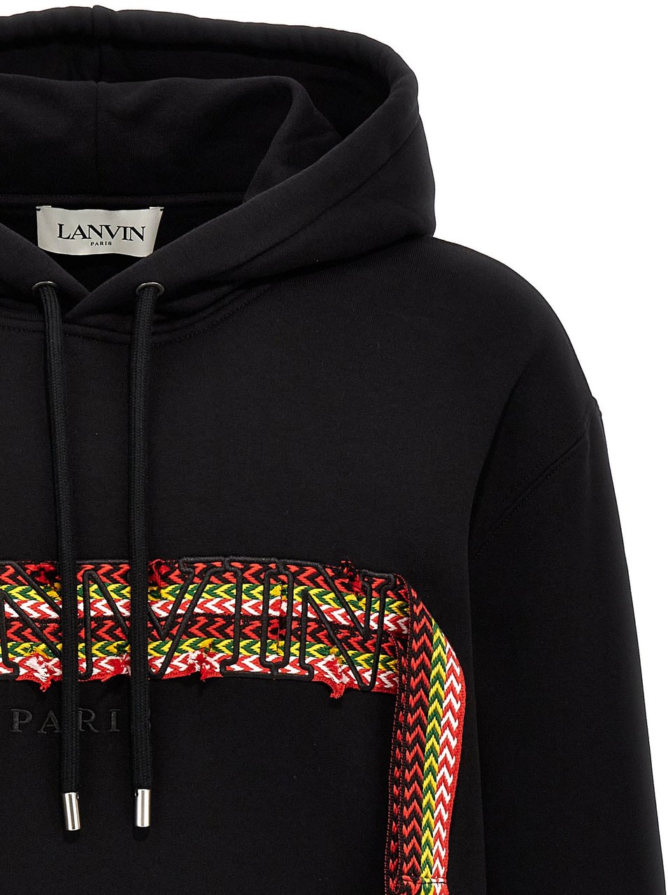Lanvin Black Cotton Sweatshirt Zwart