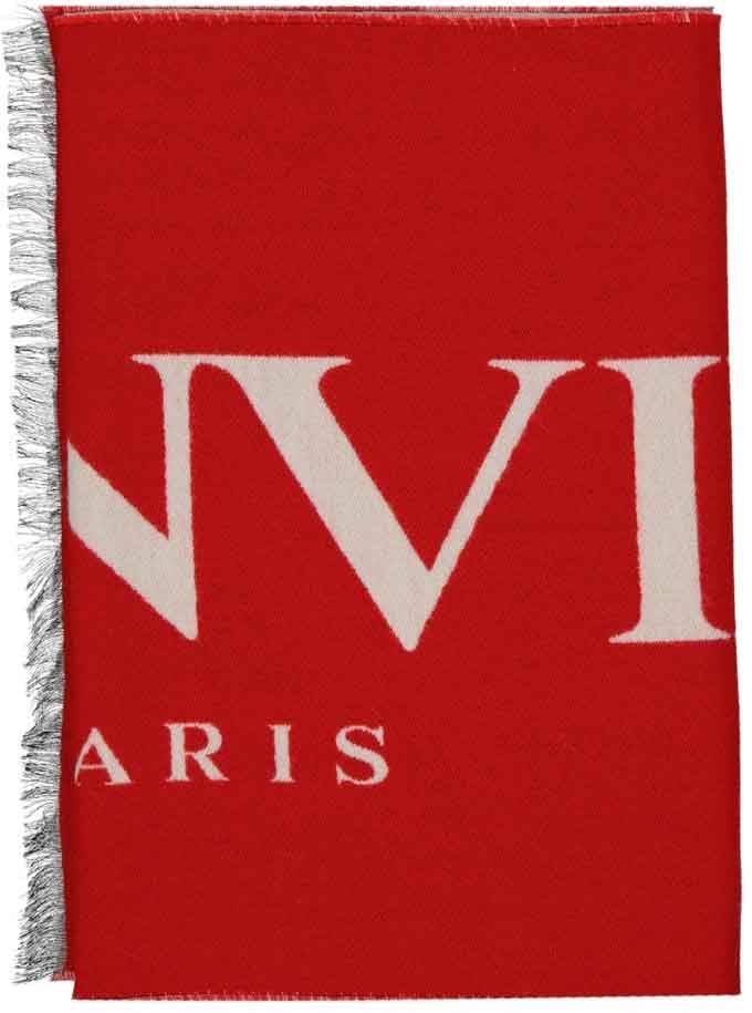 Lanvin Lanvin Wool And Silk Scarf Rood
