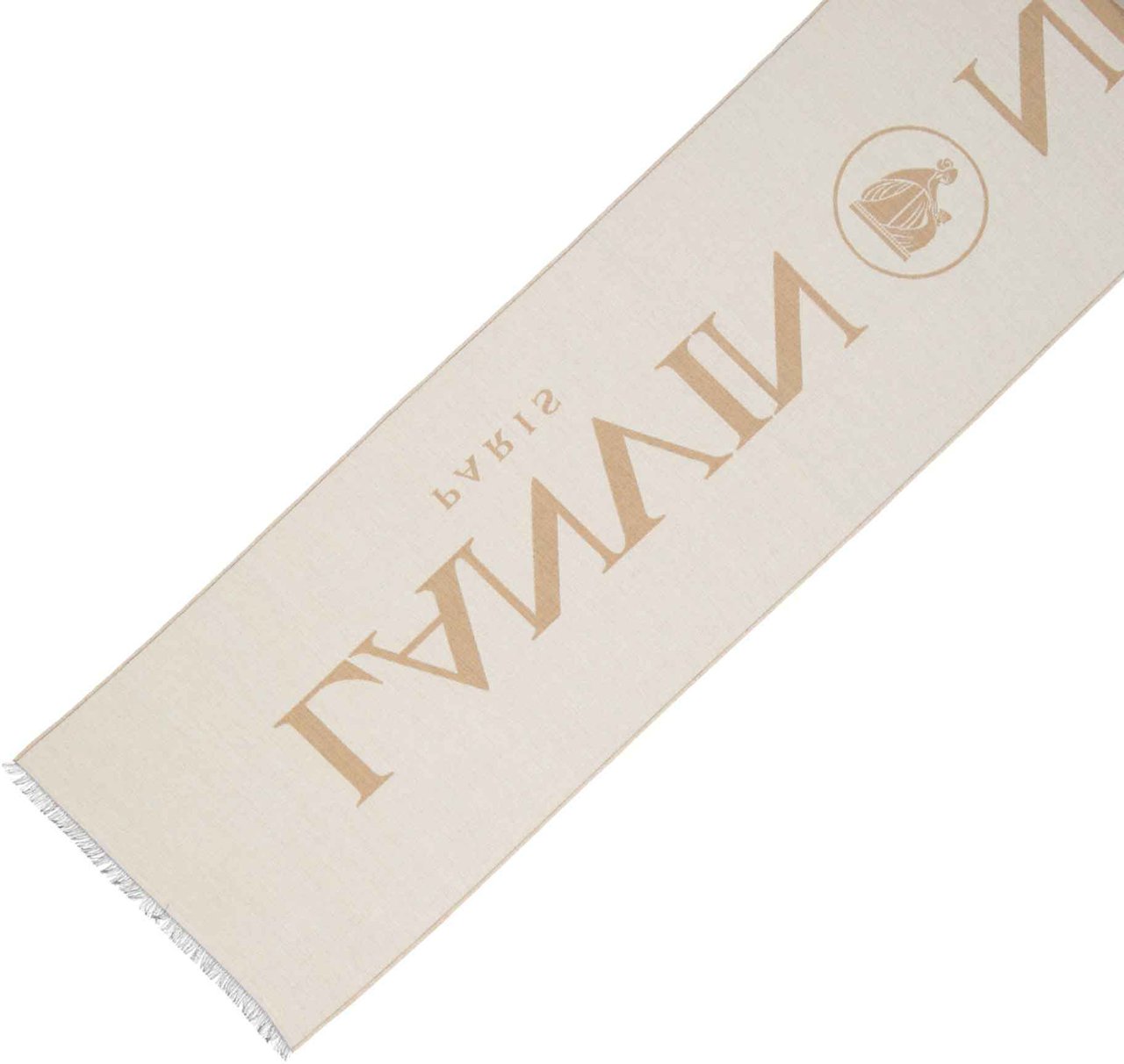 Lanvin Lanvin Wool And Silk Scarf Grijs