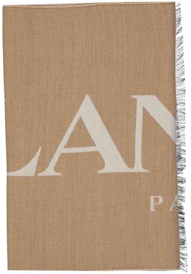 Lanvin Lanvin Wool And Silk Scarf Grijs