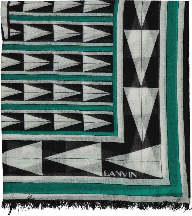Lanvin Wool Scarf Groen