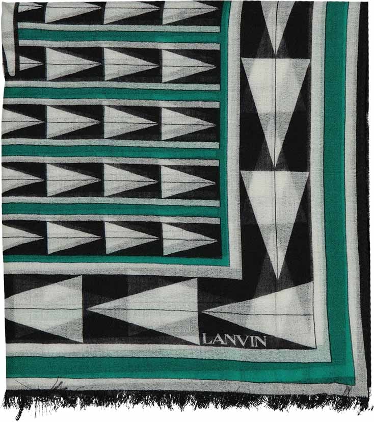 Lanvin Lanvin Wool Scarf Groen
