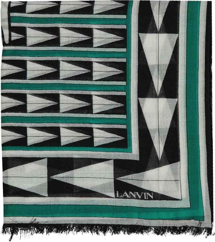 Lanvin Wool Scarf Groen