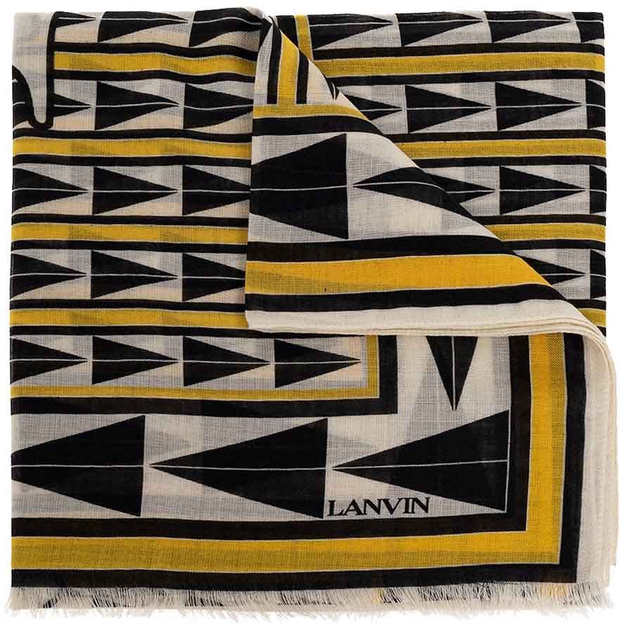 Lanvin Lanvin Wool Scarf Geel