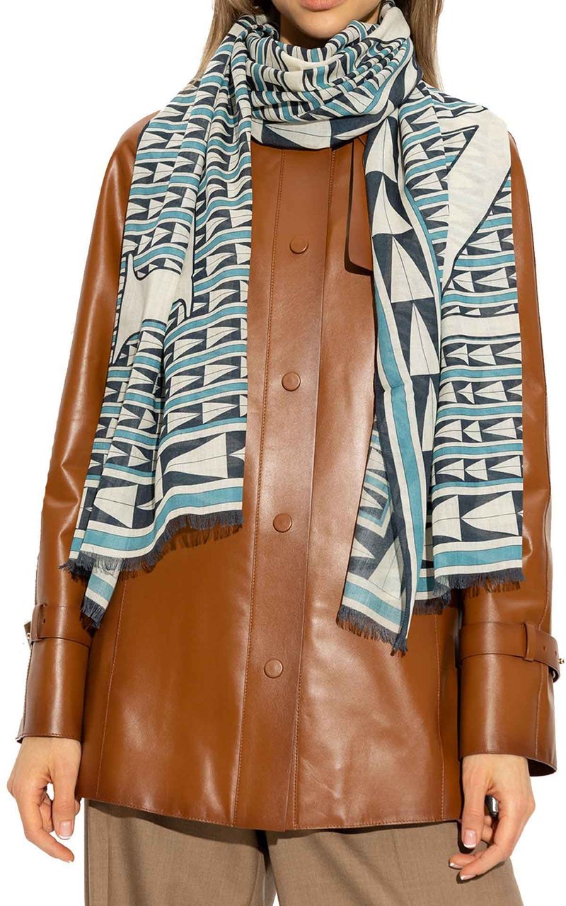 Lanvin Lanvin Wool Scarf Blauw