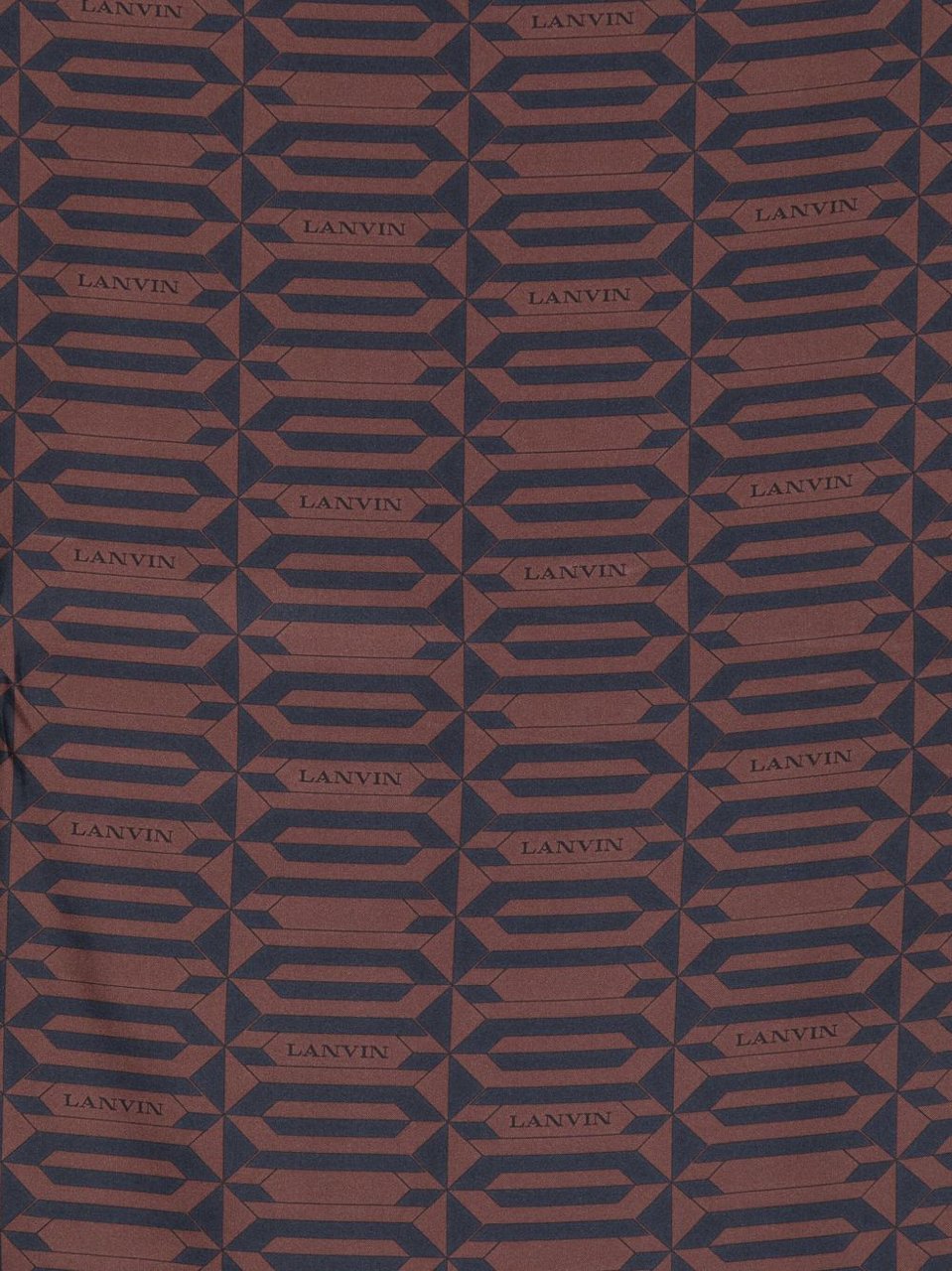 Lanvin Scarfs Brown / Blue Bruin