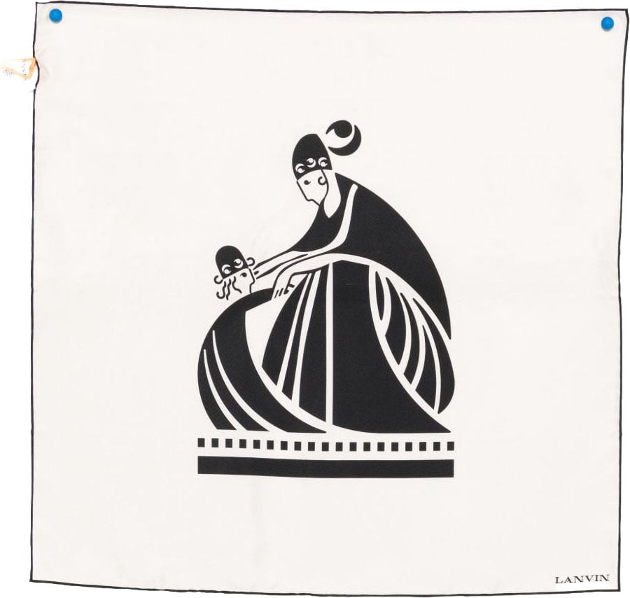 Lanvin Scarfs Ivoire Noir Zwart