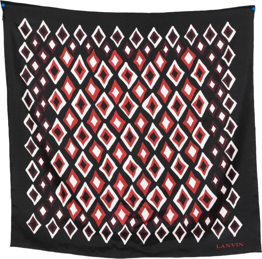 Lanvin Scarfs Red / Black Zwart