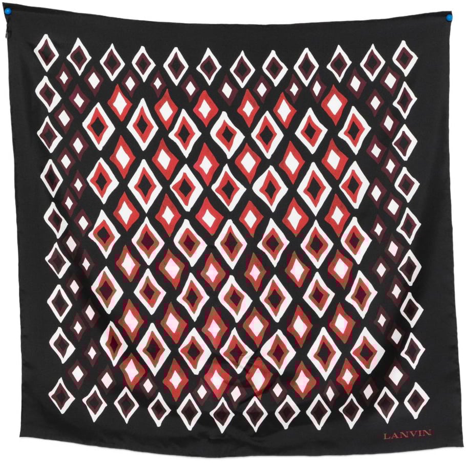 Lanvin Scarfs Red Black Rood