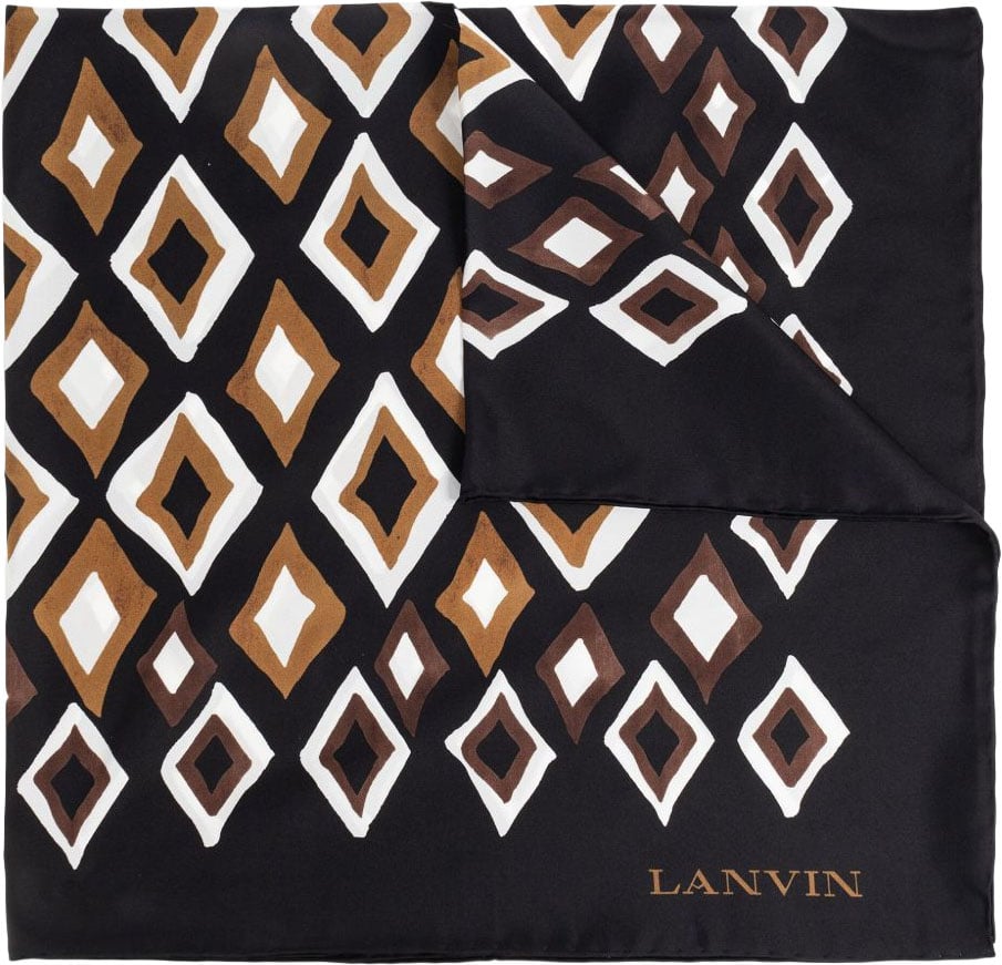 Lanvin Scarfs Brown / Black Zwart