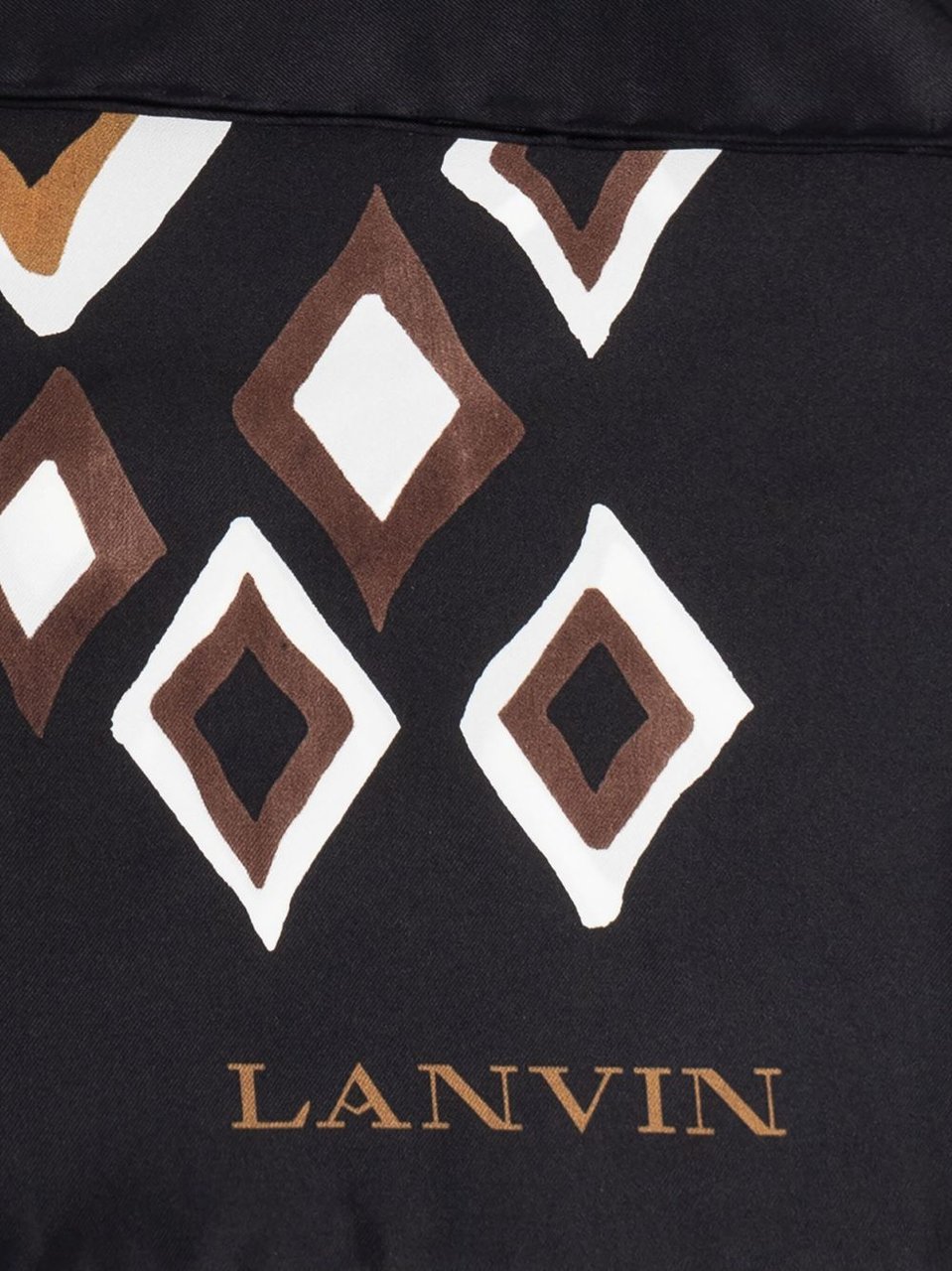 Lanvin Scarfs Brown / Black Zwart
