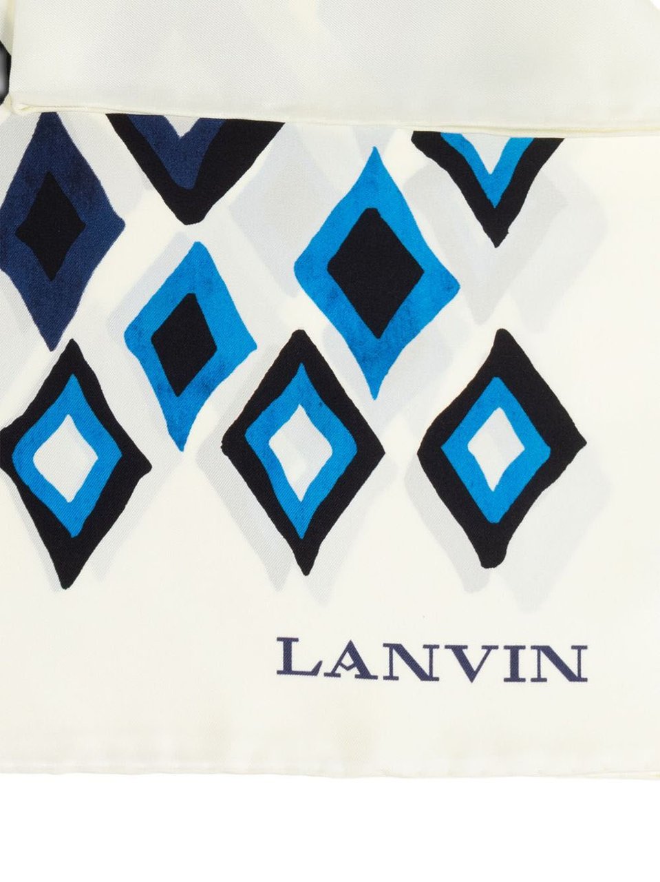 Lanvin Scarfs Blue White Blauw