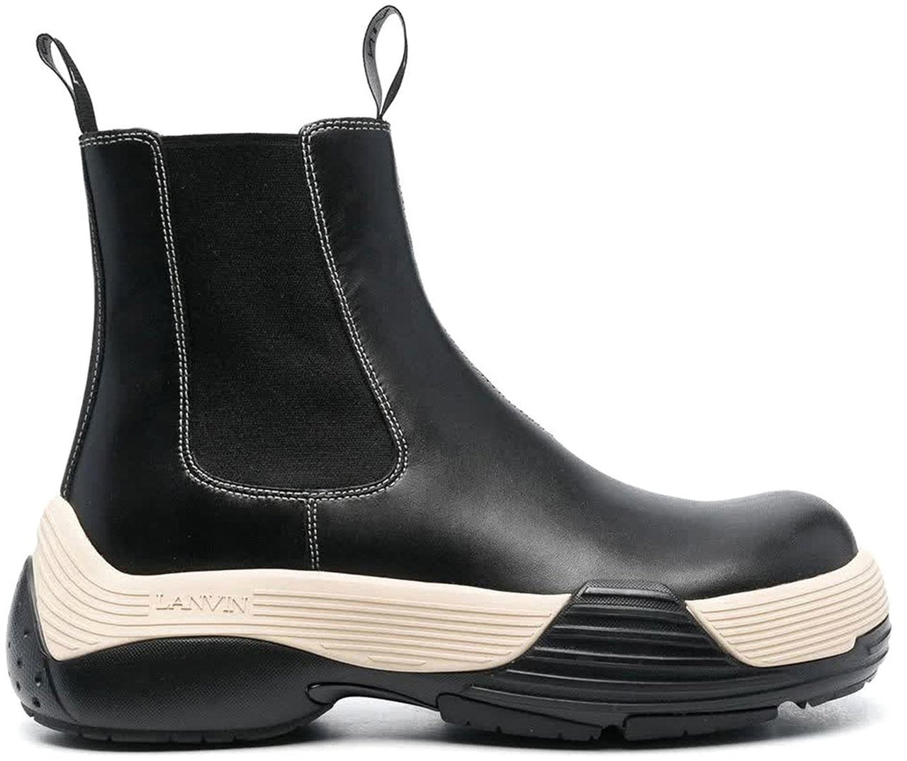 Lanvin Lanvin Leather Boots Zwart