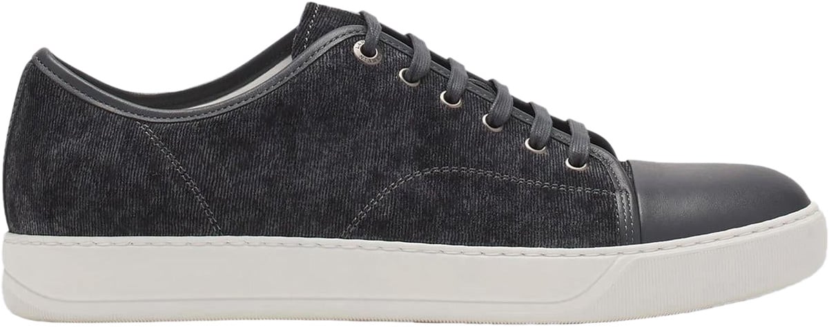 Lanvin Heren Dbb1 Suede Sneaker Grijs Grijs