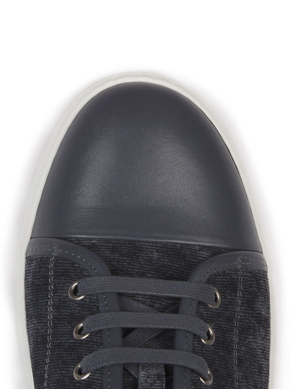 Lanvin Low-Top Sneakers With Textured Fabric Zwart