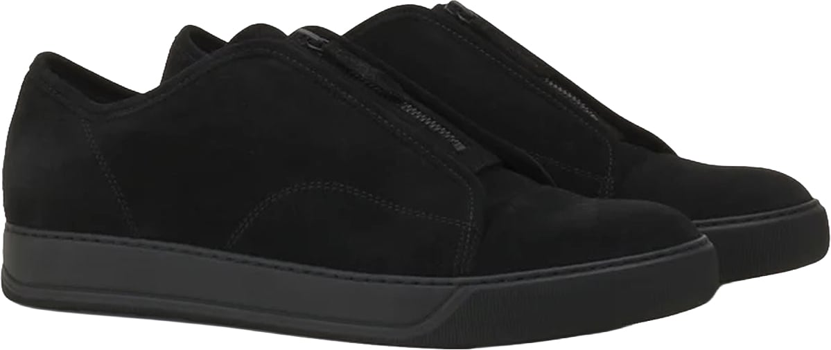 Lanvin Heren DBB1 ZIP SUEDE Zwart
